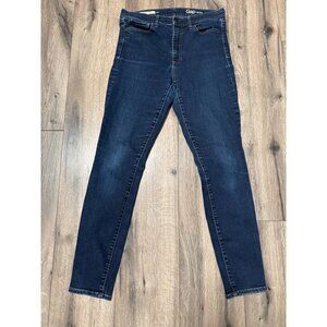 Gap 1969 30R Womans Resolution True Skinny High Rise Jeans 30R Dark Wash Stretc